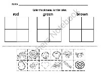 Sorting by Size Shape and Color Worksheets
