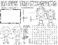 Thanksgiving Activity Printables