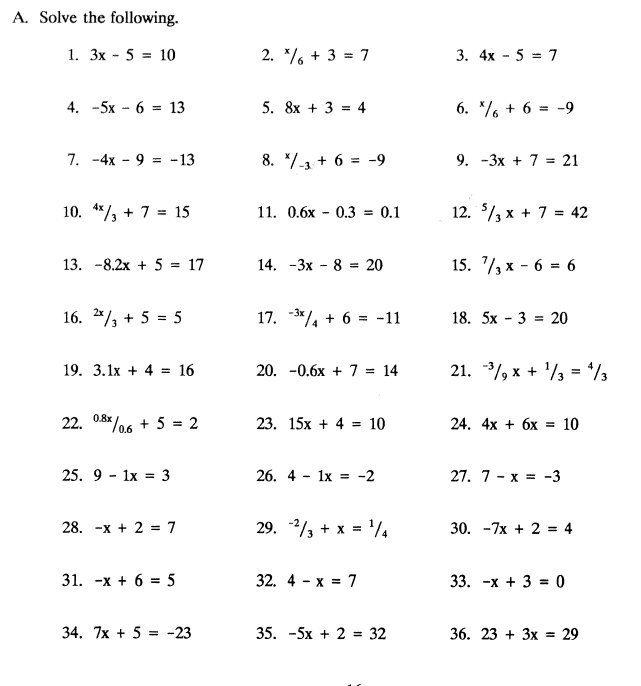 8 grade math worksheets algebra_111880