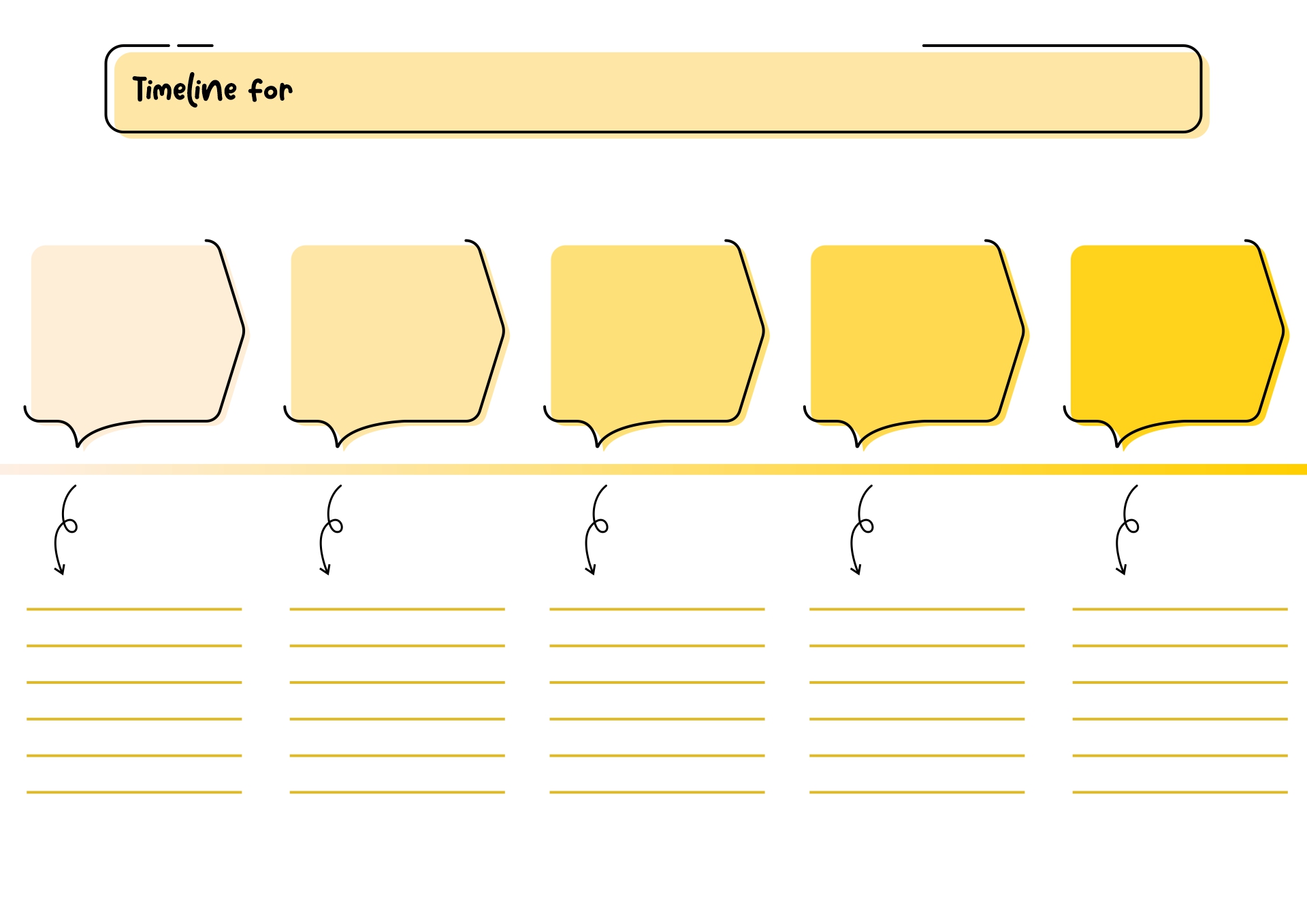 Timeline Organizer Template