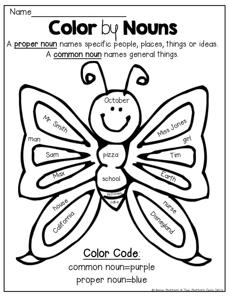 15 Best Images Of Proper Noun Coloring Worksheet Common Proper Nouns Worksheet 1st Grade Free