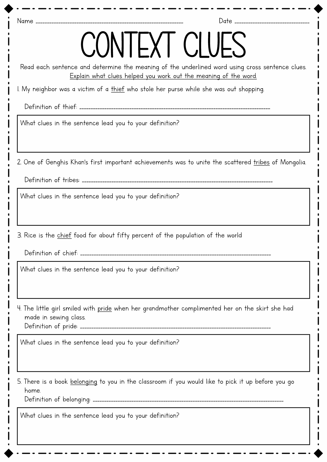 context-clues-worksheet-2nd-grade