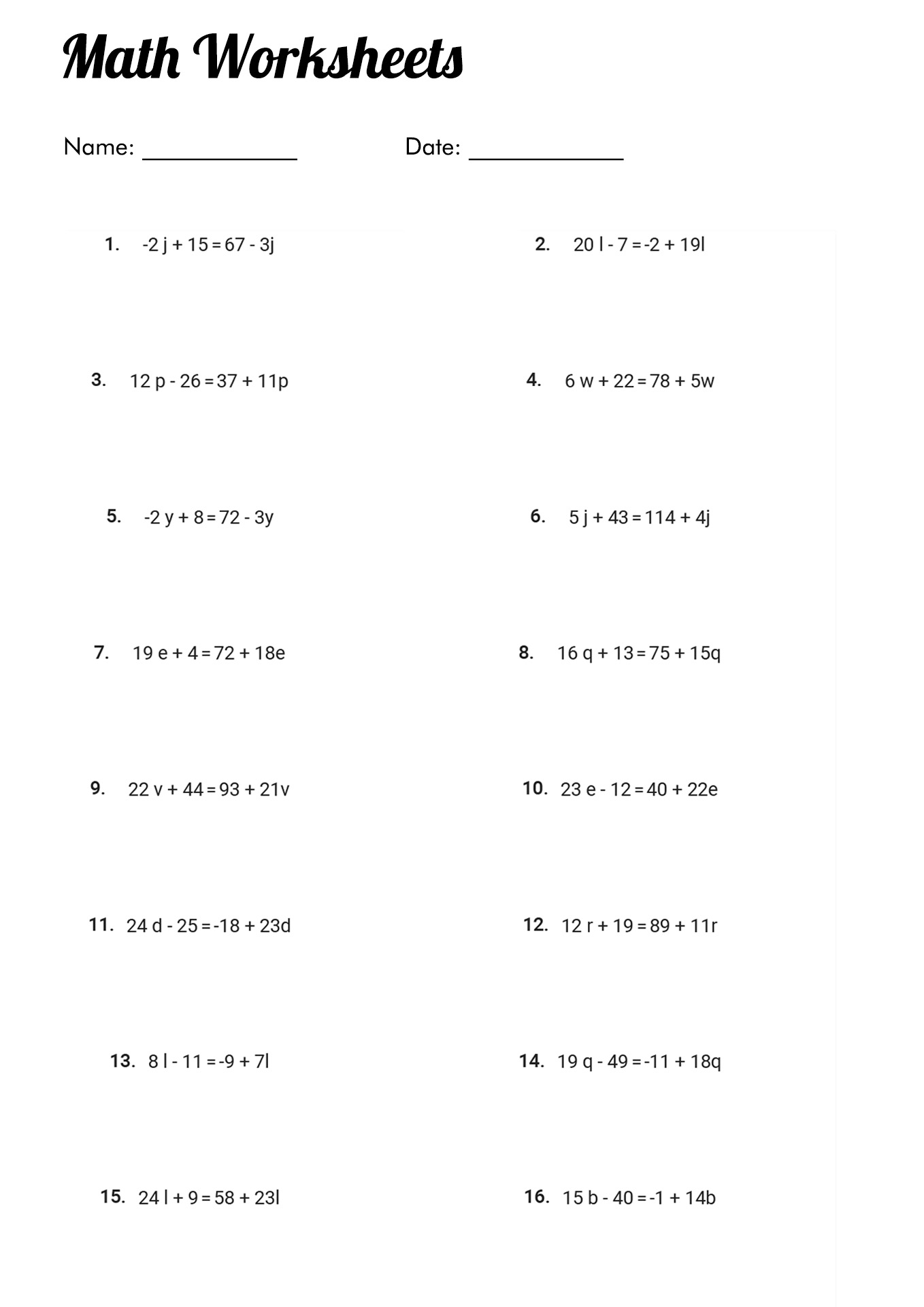 17 Best Images of Simplifying Algebra Worksheets - Simplifying Radicals