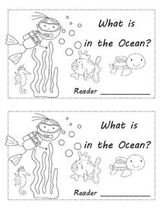 Ocean Animal Cut and Paste Crafts