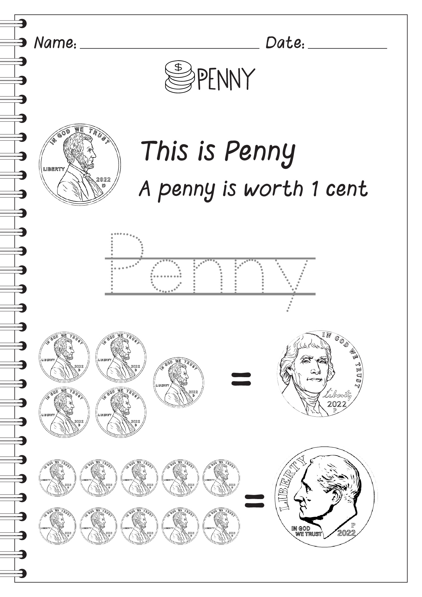 14-best-images-of-penny-worksheets-for-kindergarten-adding-coins