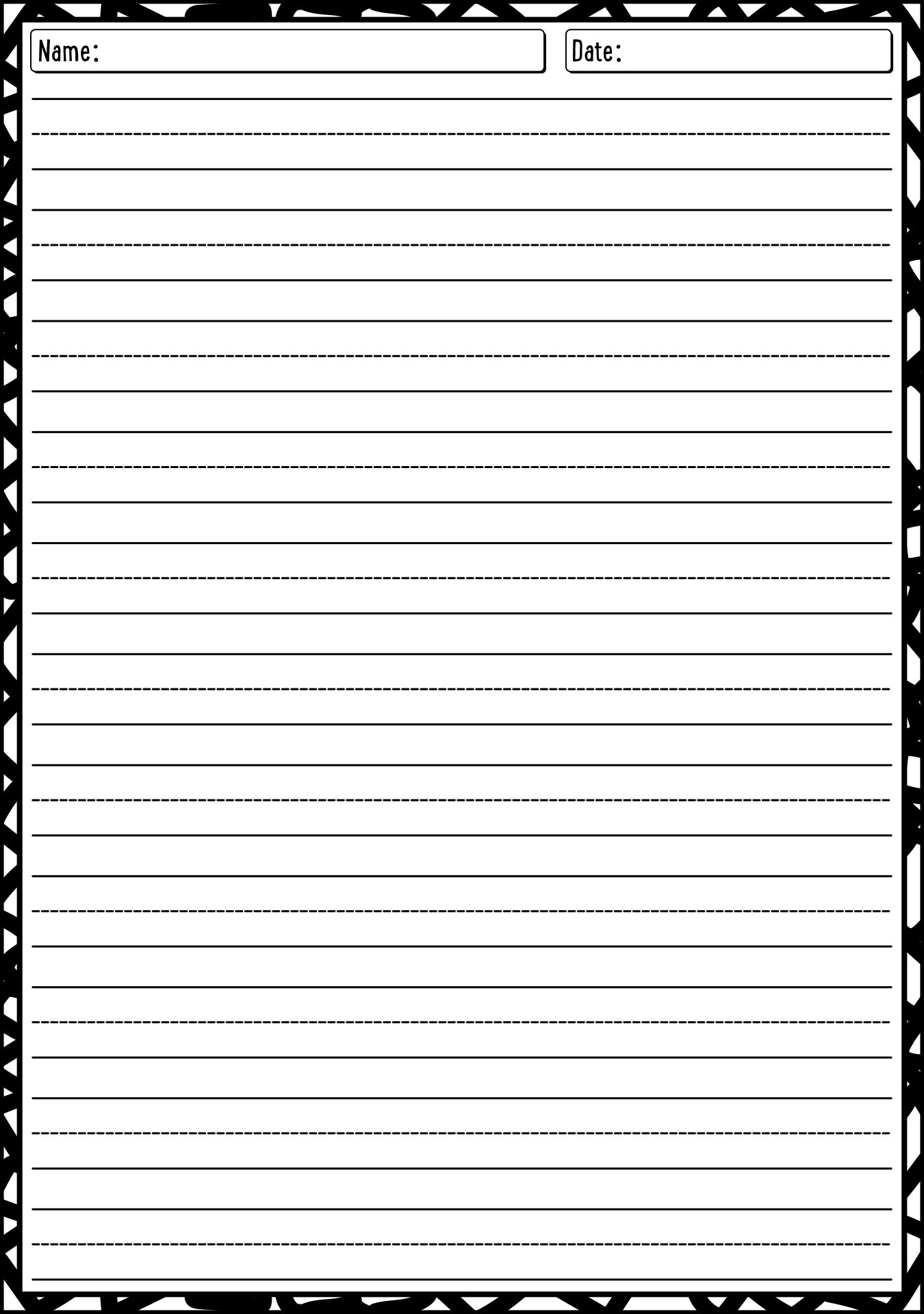 15 Best Images of Long Lined Paper Worksheets 4th Grade ...