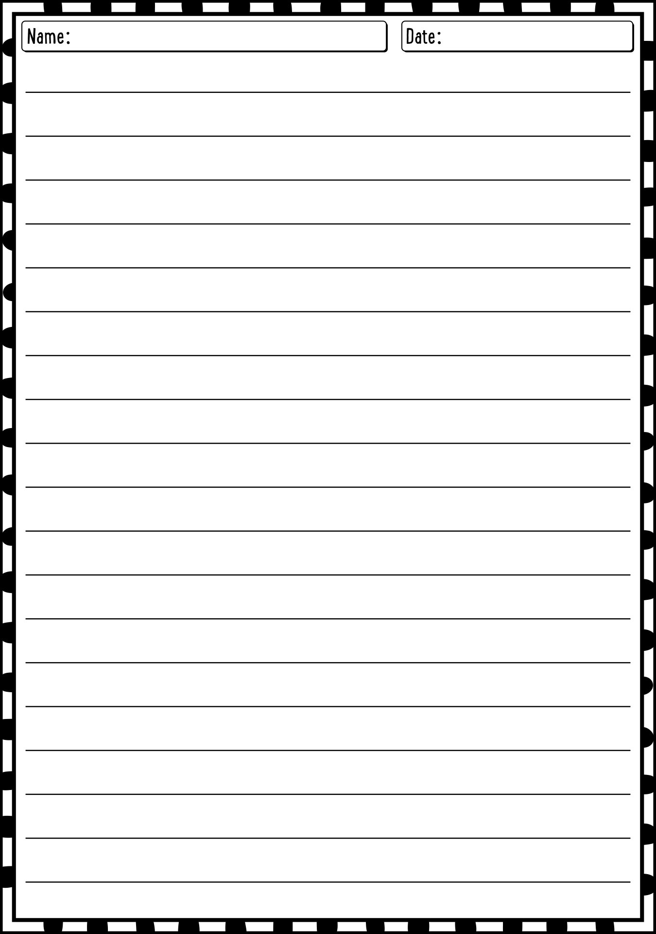 15 Best Images of Long Lined Paper Worksheets 4th Grade EssayWriting