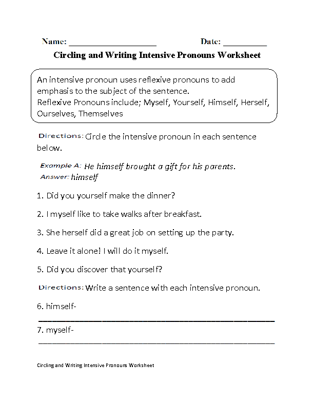 18 Best Images Of Subject Pronouns Worksheet 1 Answers French Reflexive Verbs Spanish Subject