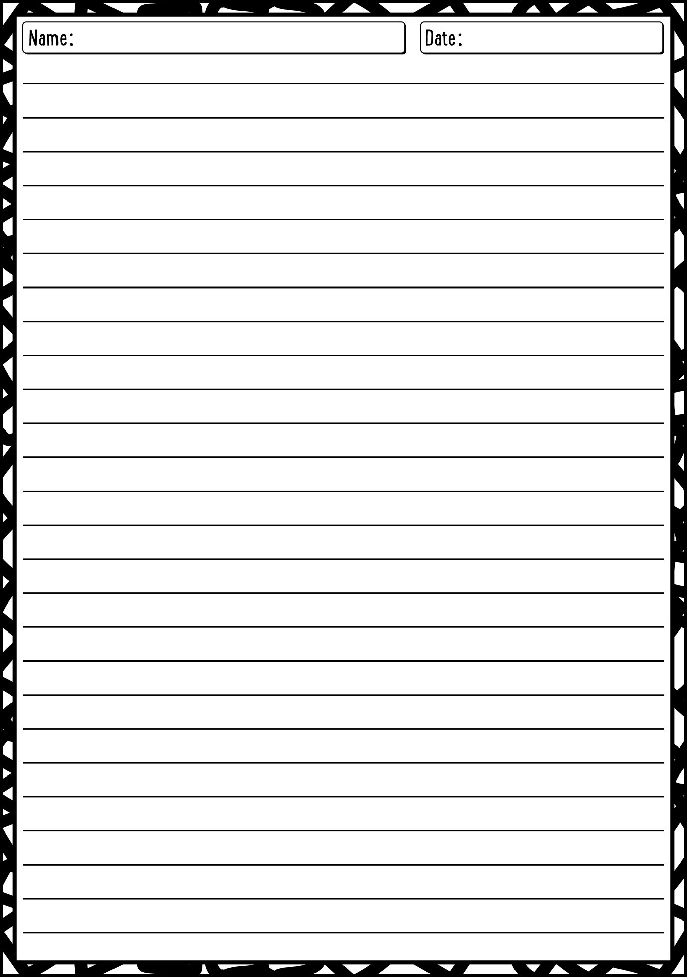 15 Best Images of Long Lined Paper Worksheets 4th Grade Essay-Writing