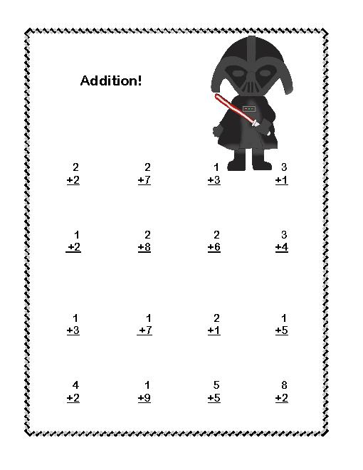 Star Wars Math Worksheets Printable