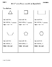 2-Dimensional Shapes Worksheets 2nd Grade