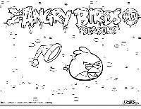 Angry Birds Christmas Coloring Pages