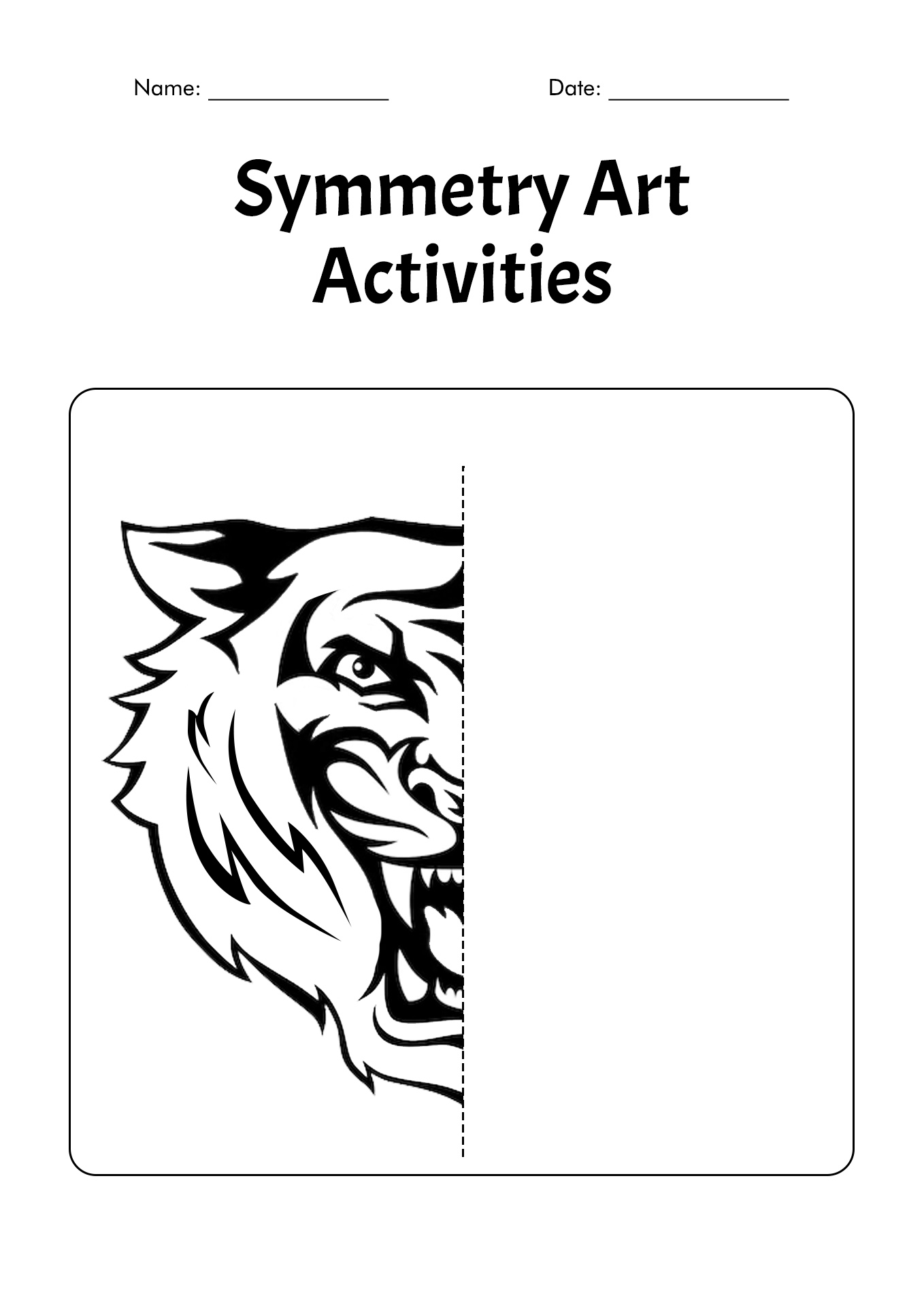16 Best Images of Symmetry Art Worksheets Symmetry Art Activity