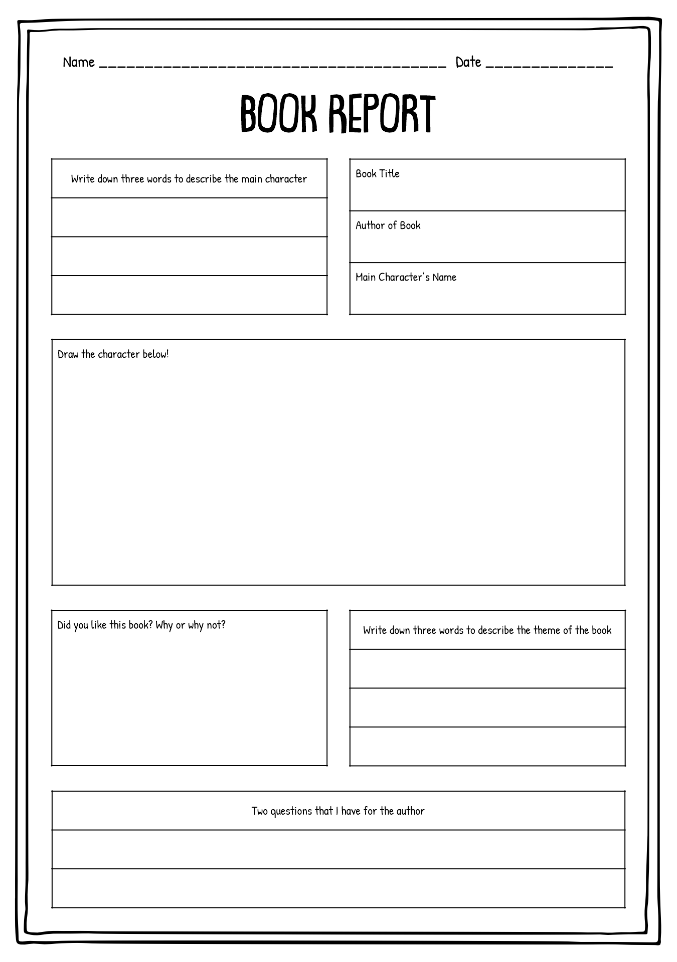 book-report-template-for-4th-grade-sampletemplatess-sampletemplatess