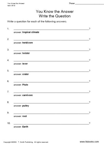 Science Worksheet Class 5 : Science practice for Health and Hygiene 5th