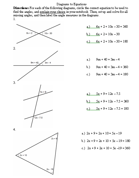 8 Best Images of Transversal Angles Worksheet - Angle Pair