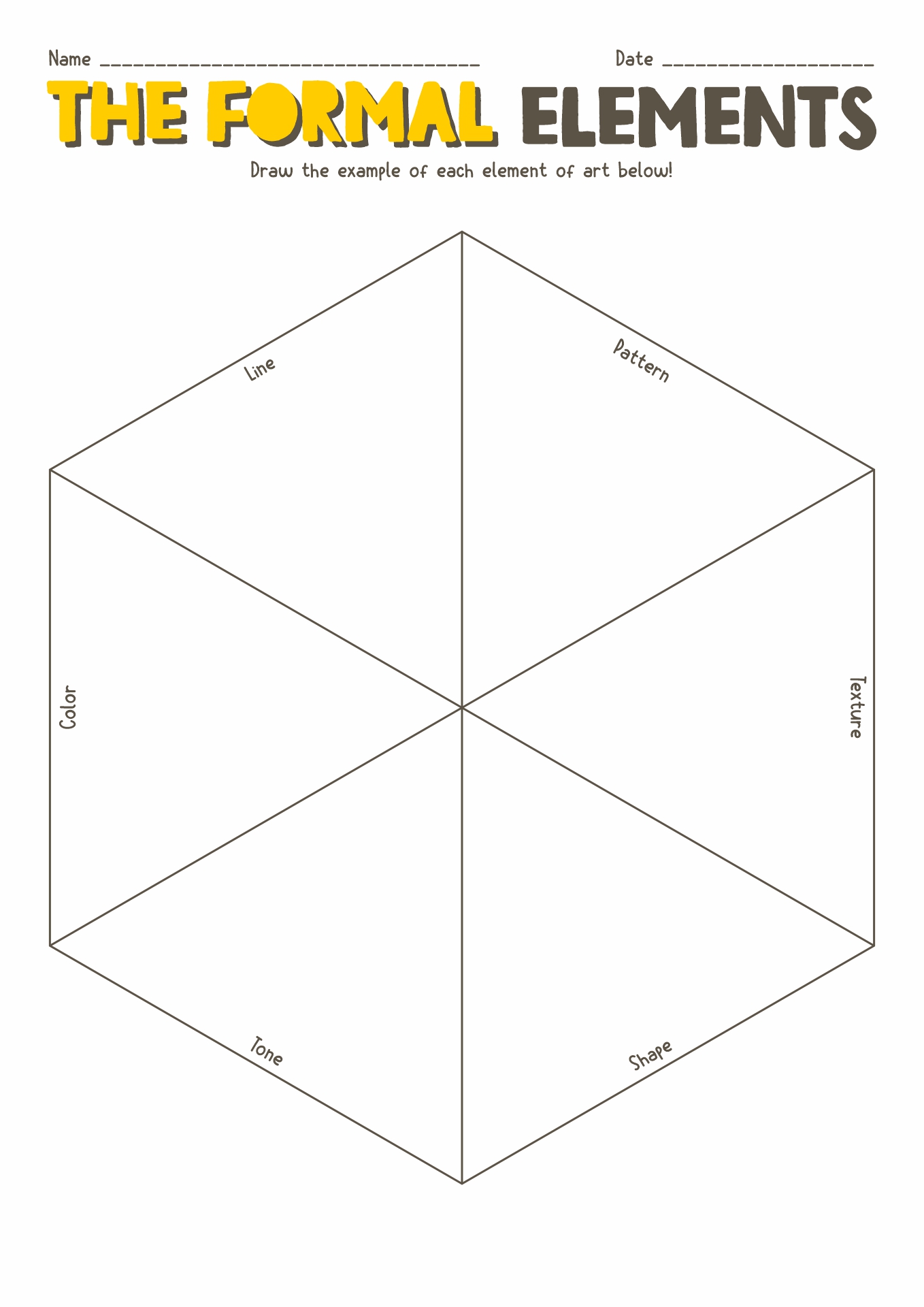 Free Printable Elements Of Art Worksheets