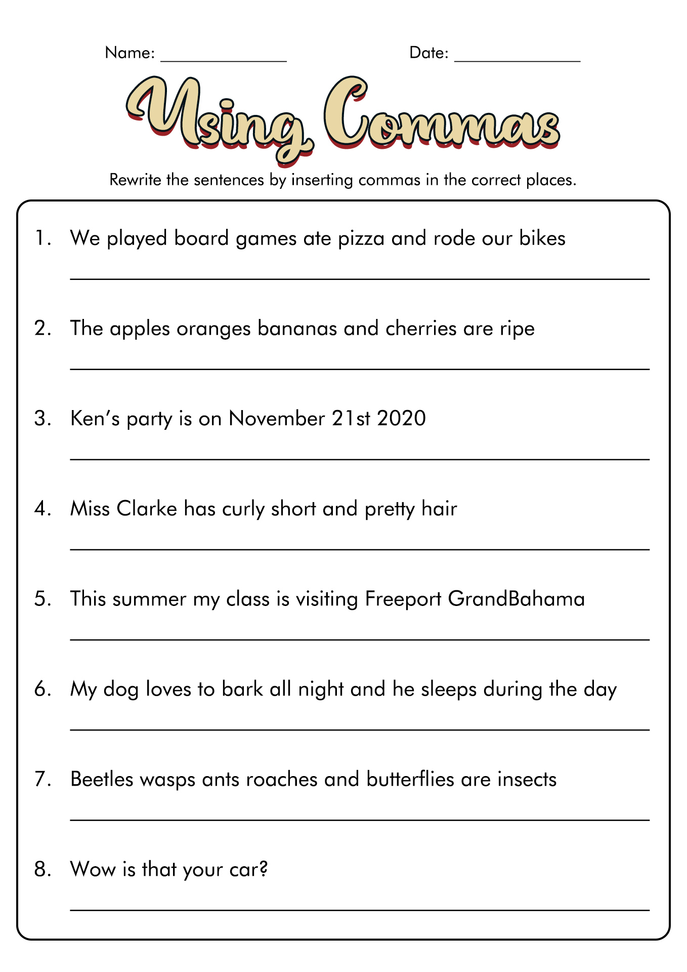 grammar-worksheets-commas-in-a-series-first-grade-free-comma-worksheets-grammar-wkst-first