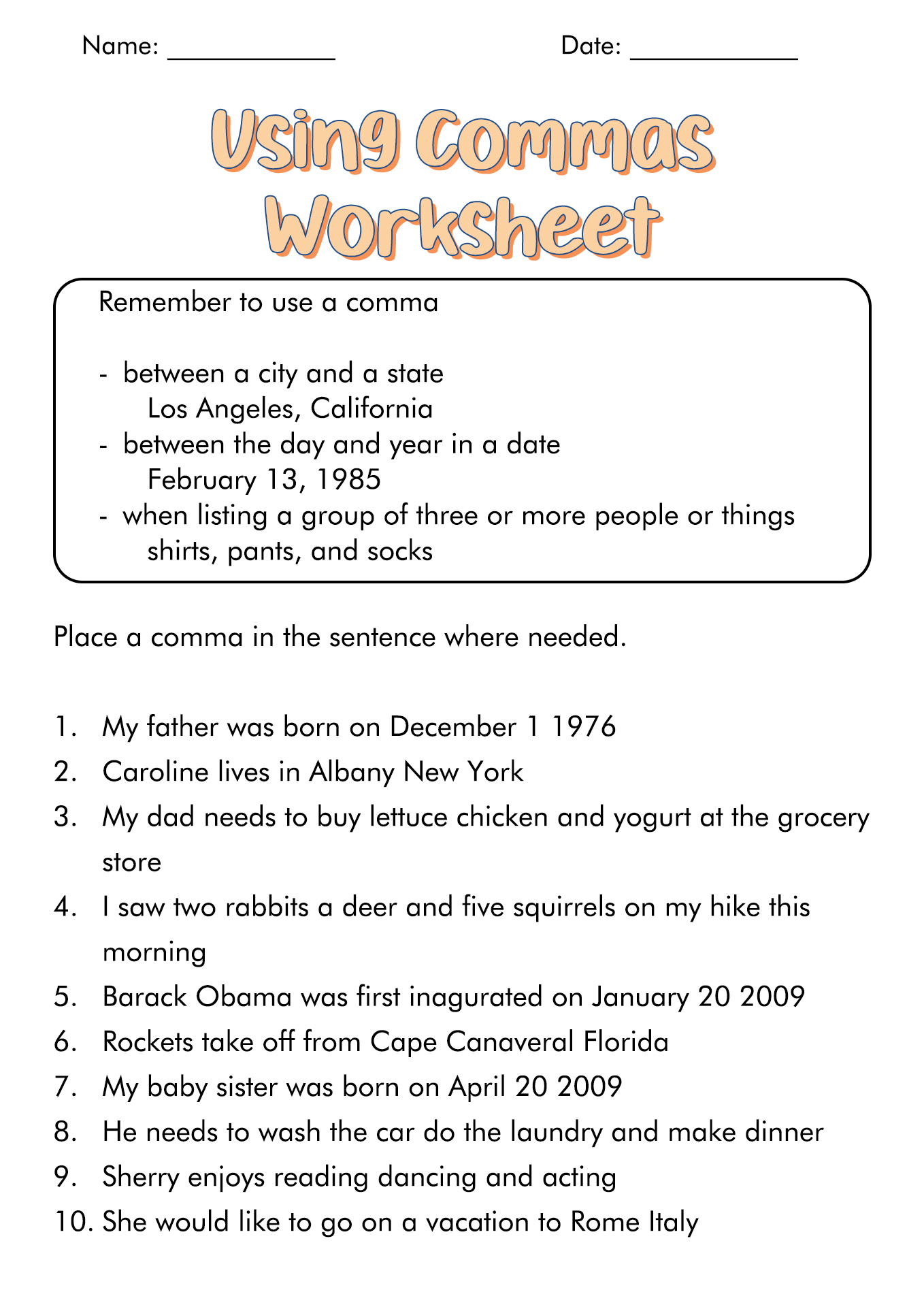 20 Best Images of Punctuation Worksheets For Grade 5 - 5th Grade