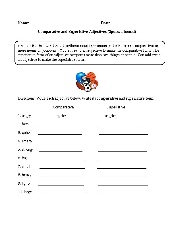 superlative-adjective-worksheet