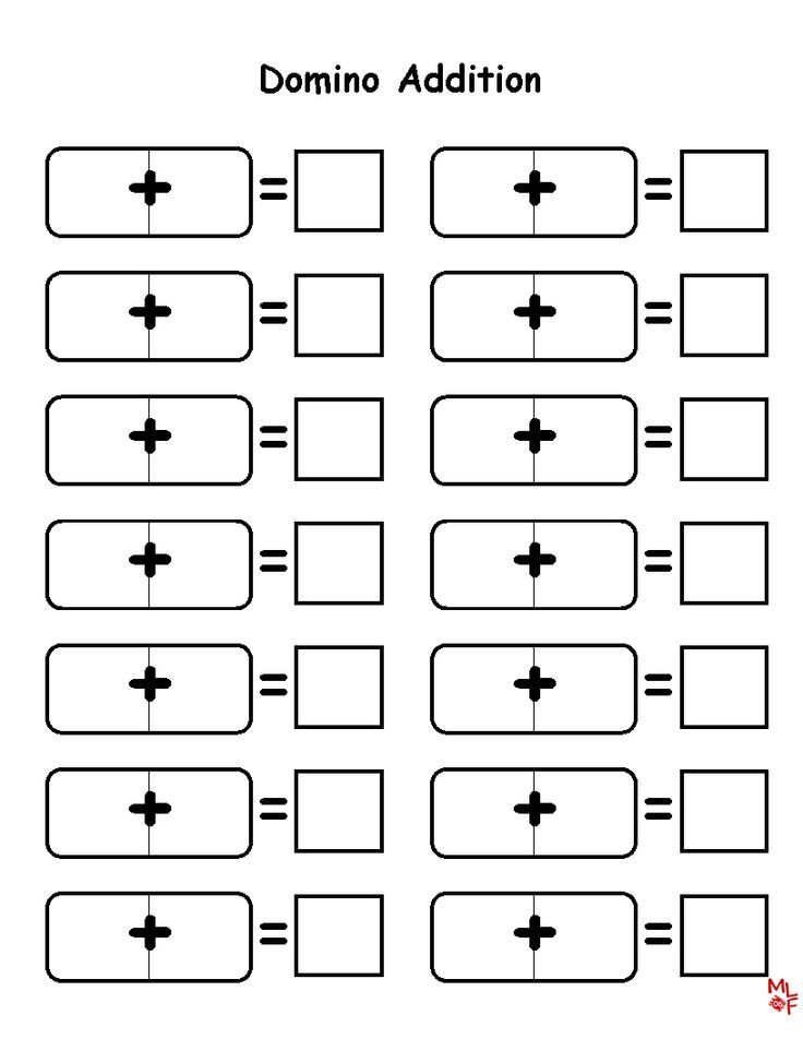 Free Domino Multiplication Worksheet