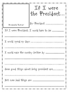 10 Best Images of Of I Were President Worksheet - If I Were President