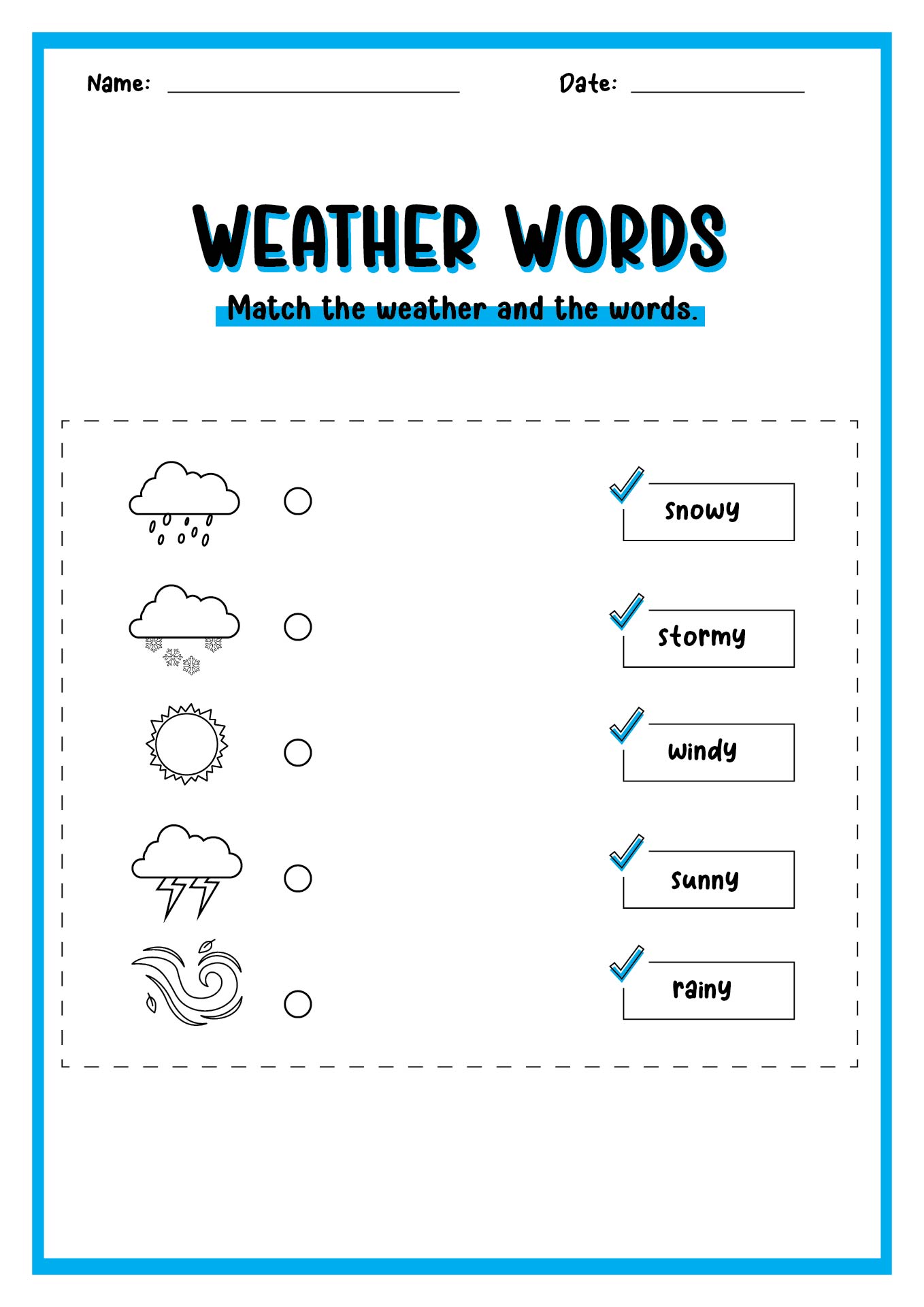 11 Best Images of Worksheets PreK Weather  Kindergarten Science