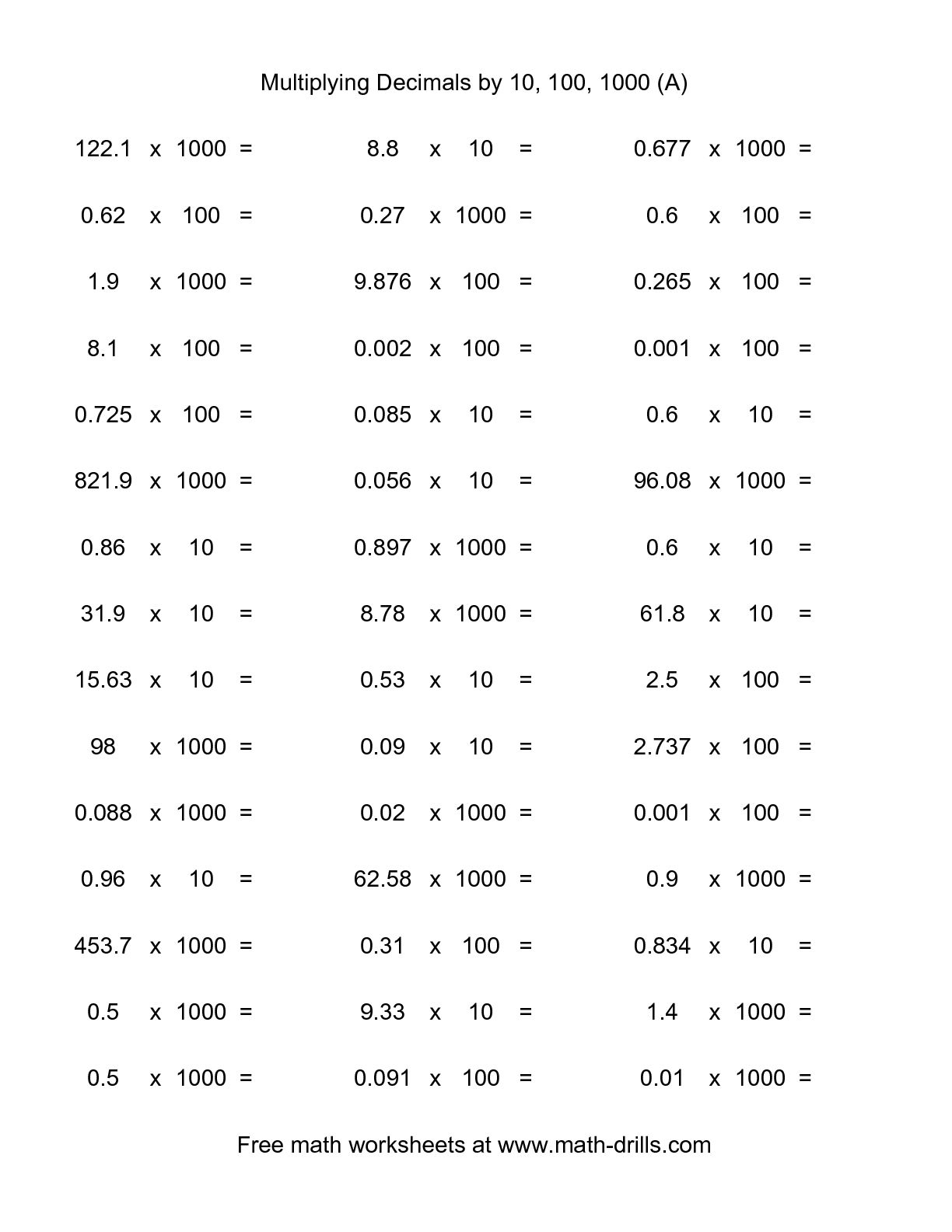 multiplication-of-decimals-worksheets-with-answers-decimal-operations-worksheet