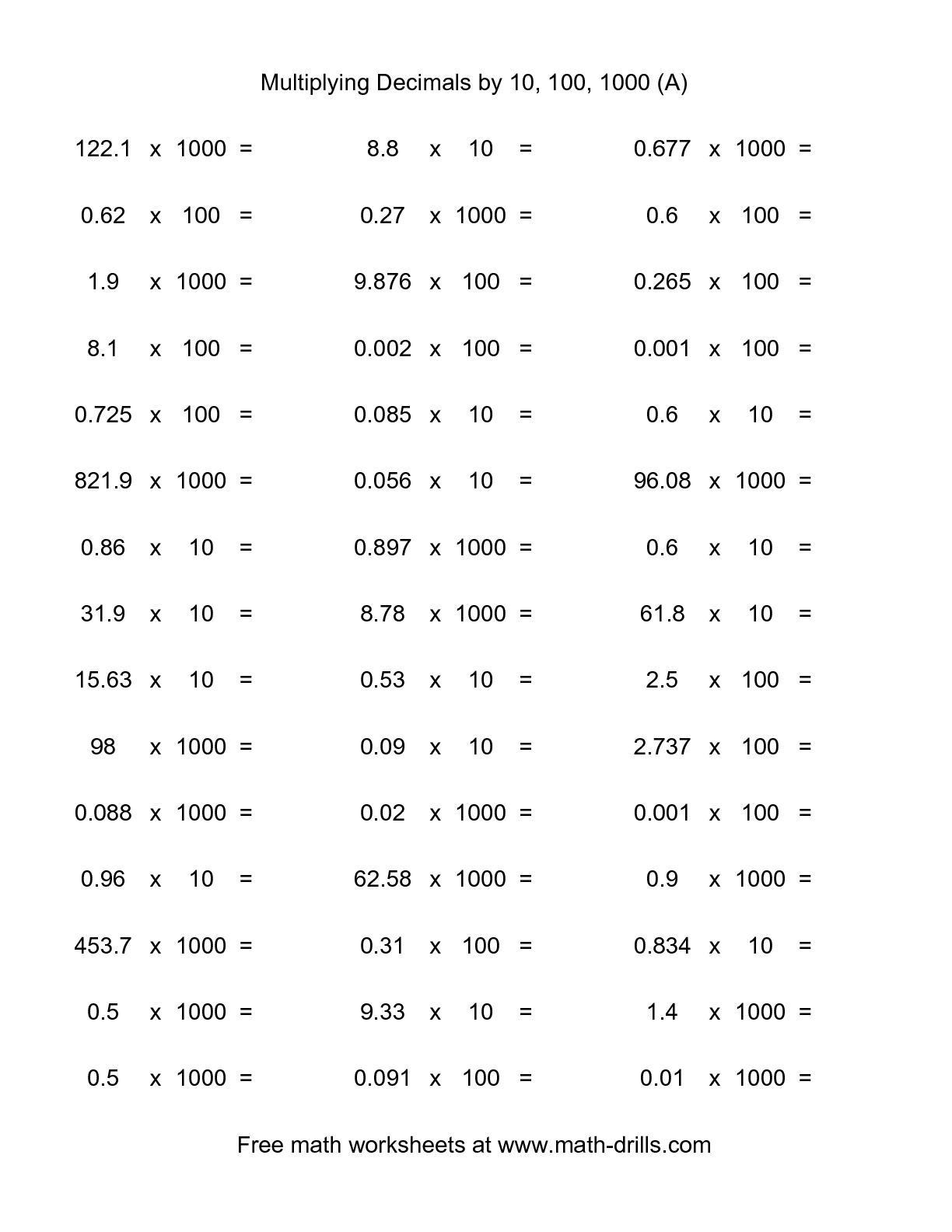 15 Best Images of Divide By 10 Worksheets  Place Value Word Problems Worksheet, Math Division 