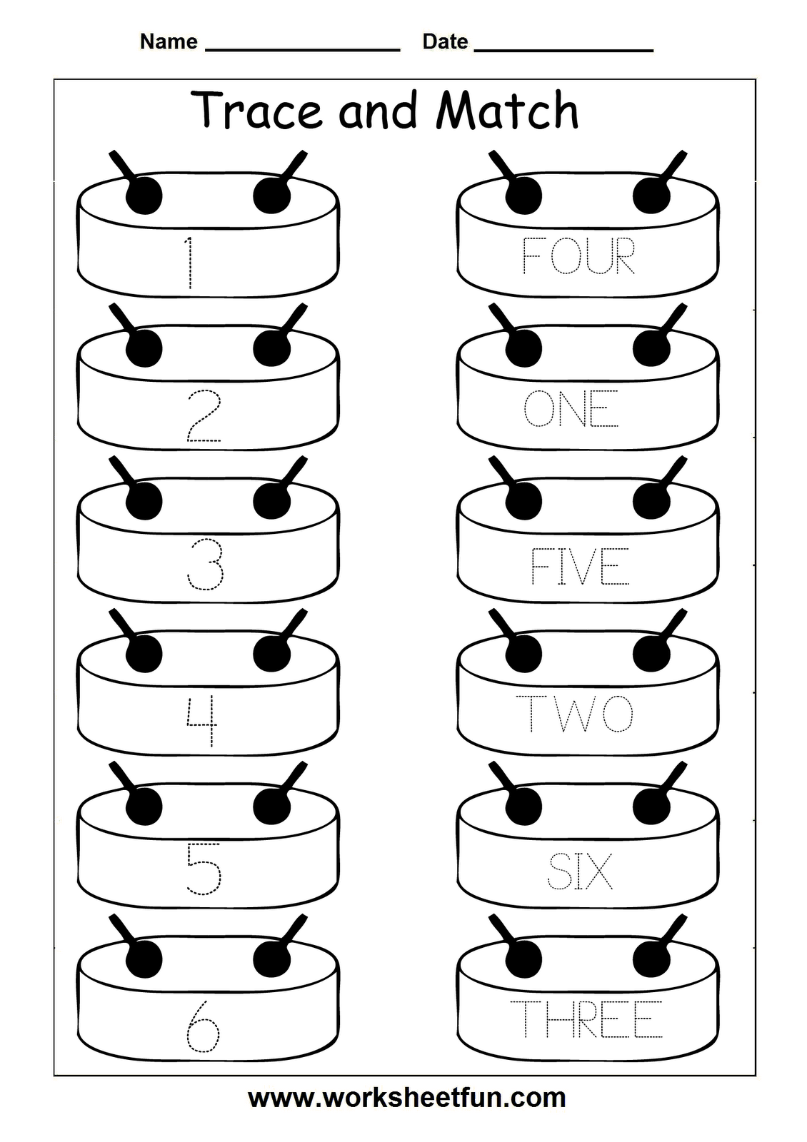 15 Best Images of Matching Numbers 1 10 Worksheets - Math Number