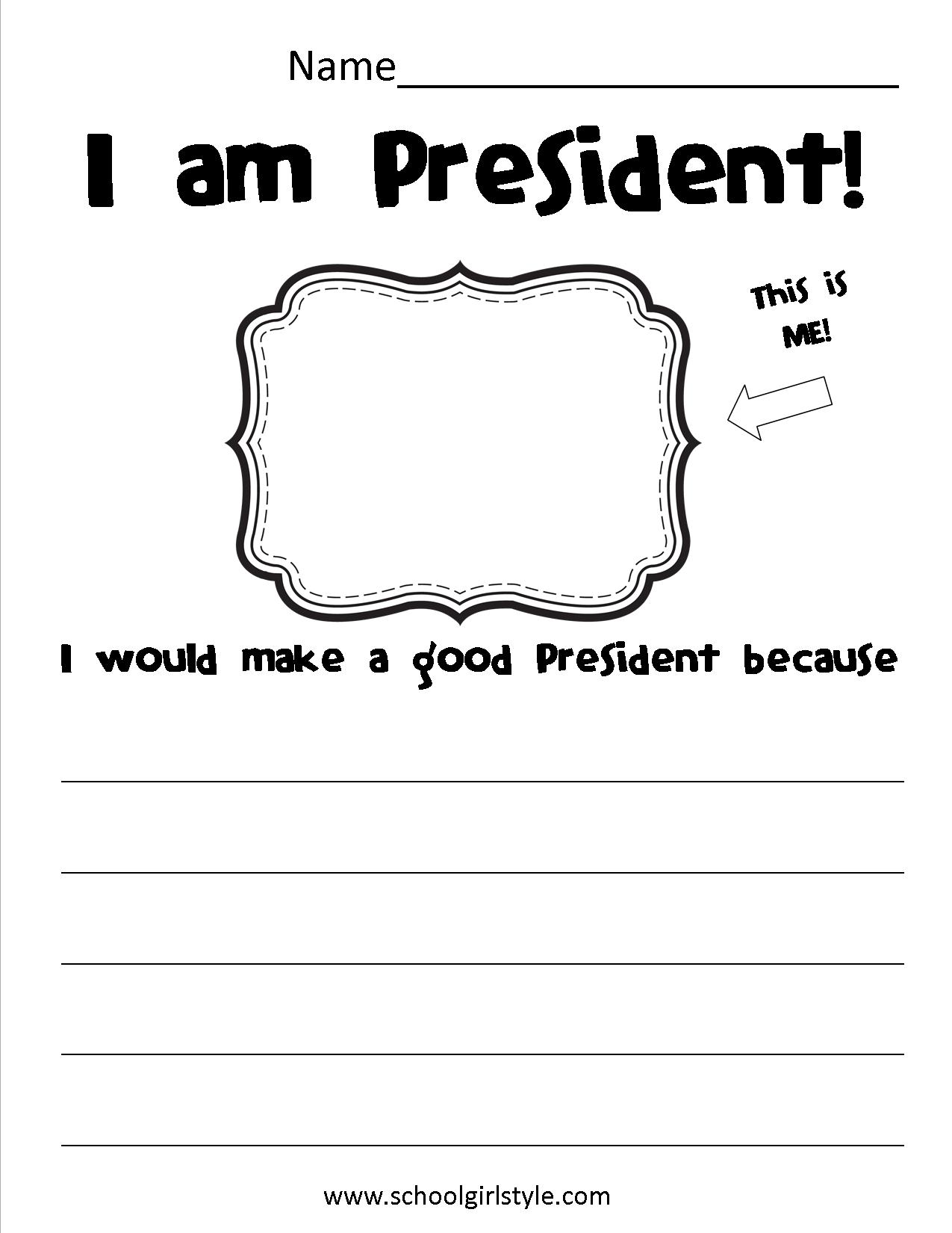 Presidents Day Writing Activities