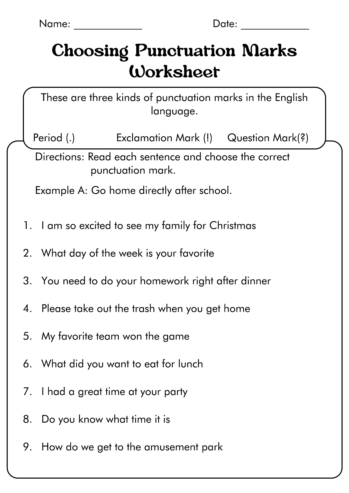 20 Best Images Of Punctuation Worksheets For Grade 5 5th Grade