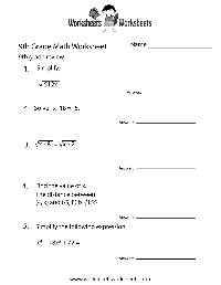 9th Grade Math Practice Worksheets