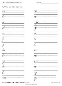 Cursive Writing Practice Letter Worksheets