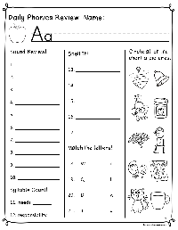 First Grade Reading Phonics Worksheets