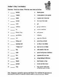 Free Printable ESL Vocabulary Worksheets