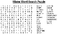 Winter Word Search Puzzles to Print