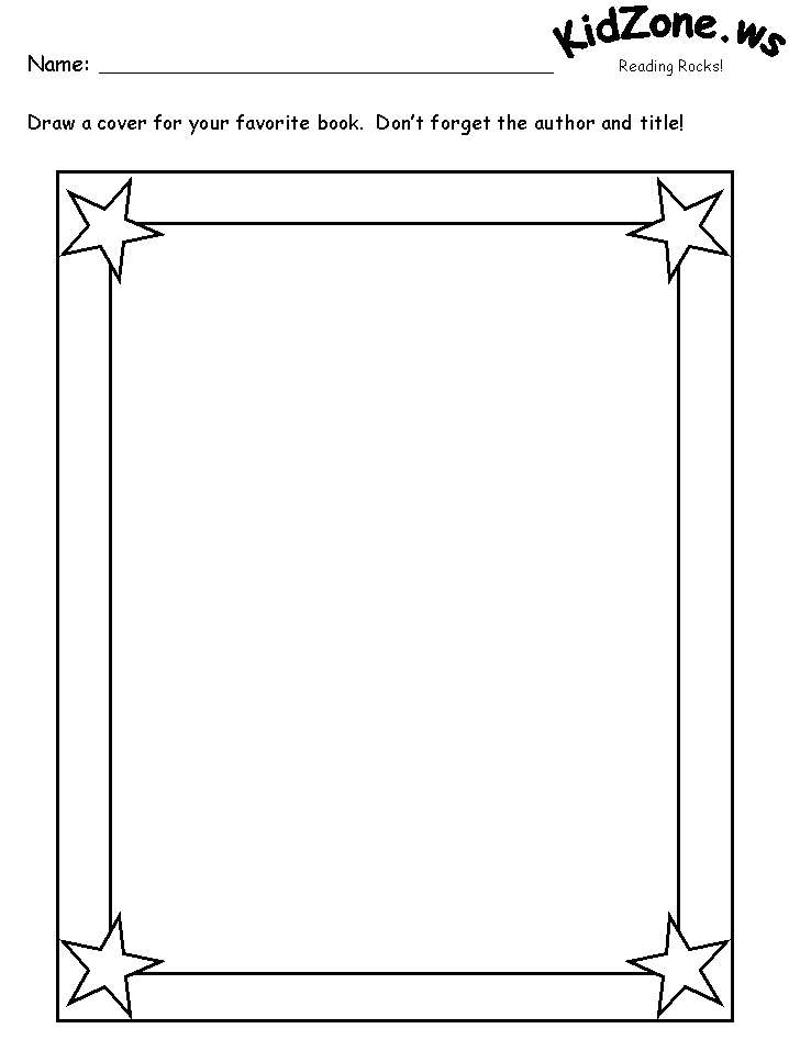 Printable Book Cover Template