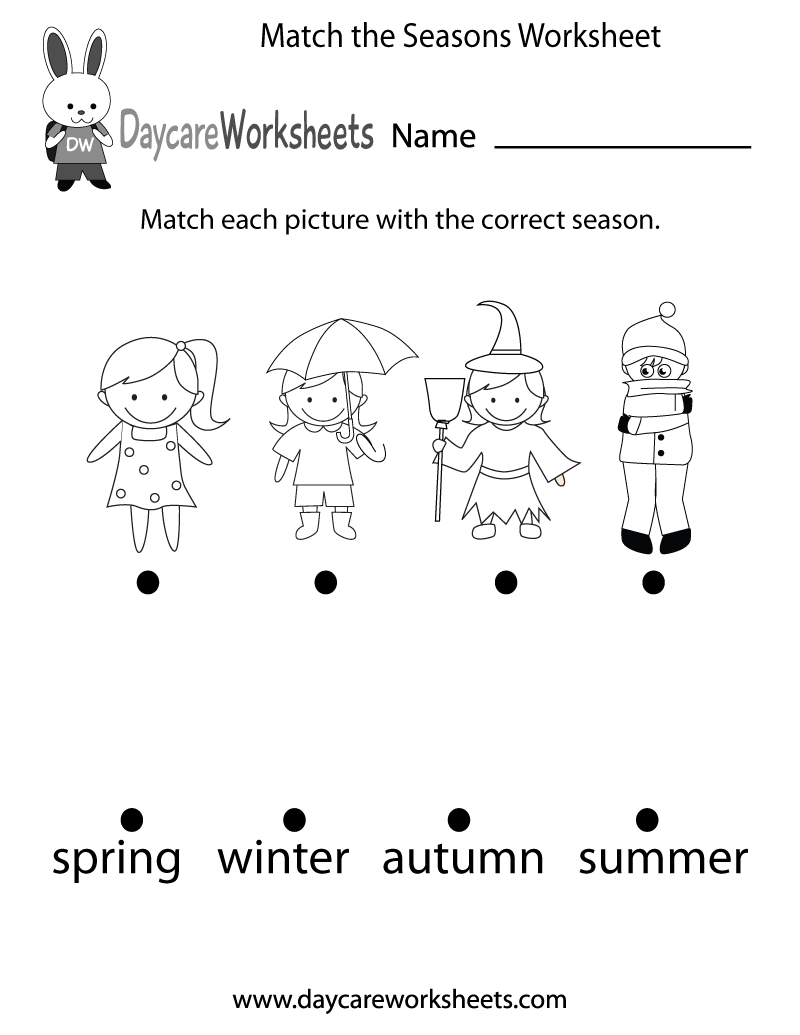  Printable Season Worksheets