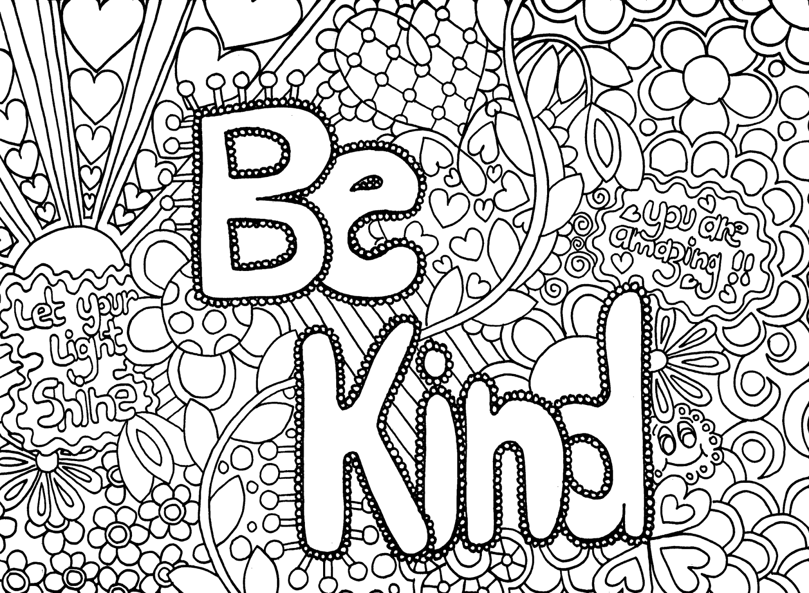 Hard Coloring Pages for Teenagers