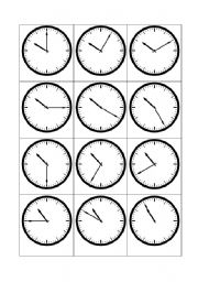 Printable Clock for Telling Time