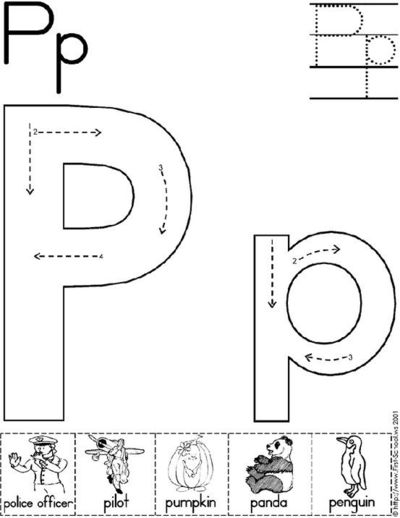 Printable Letter P Worksheets Preschool