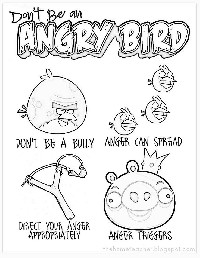 Coloring Angry Birds Anger Management