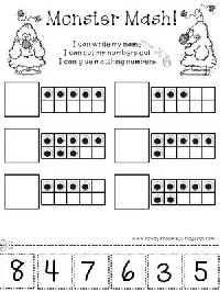 Ten Frame Worksheets Kindergarten
