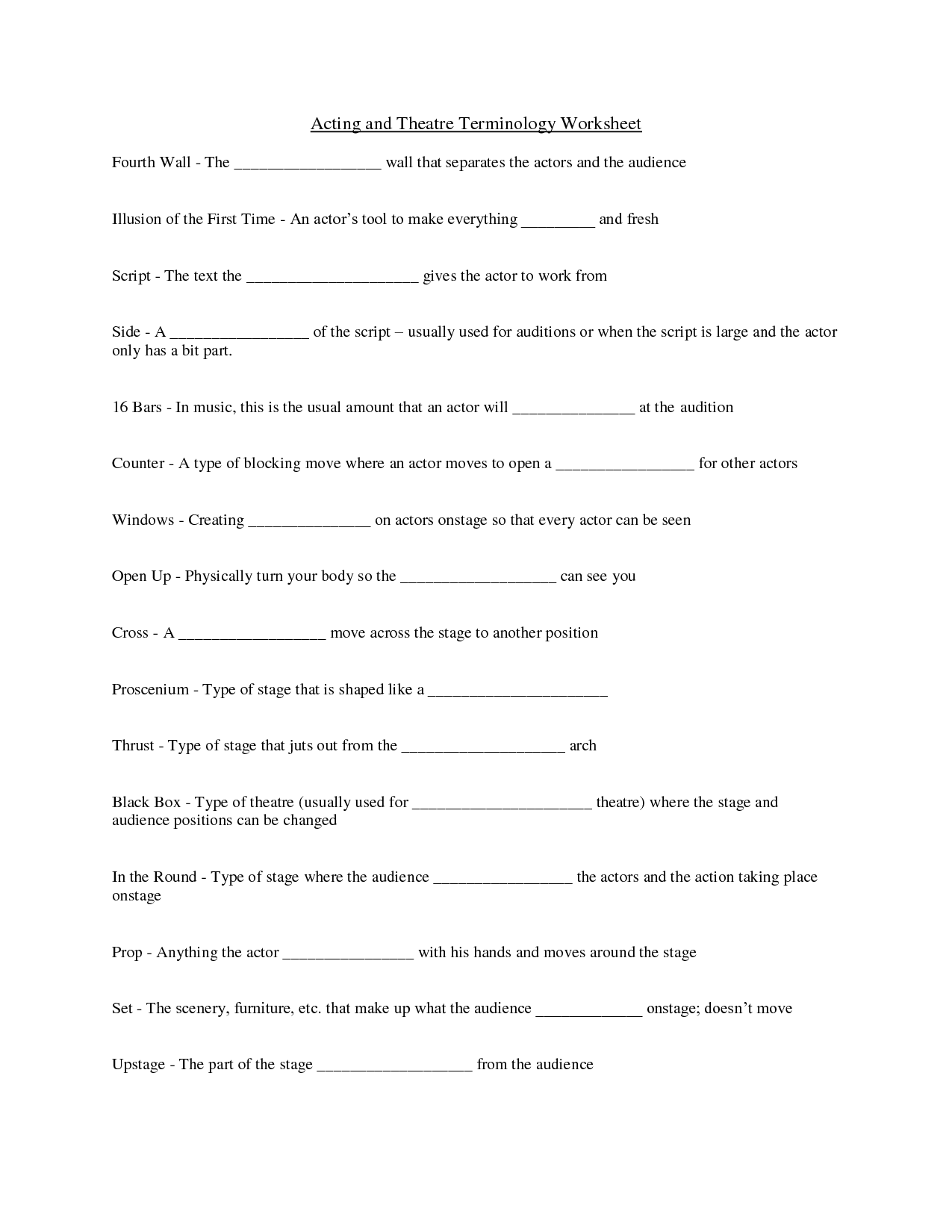 about-musical-theatre-worksheet-answers
