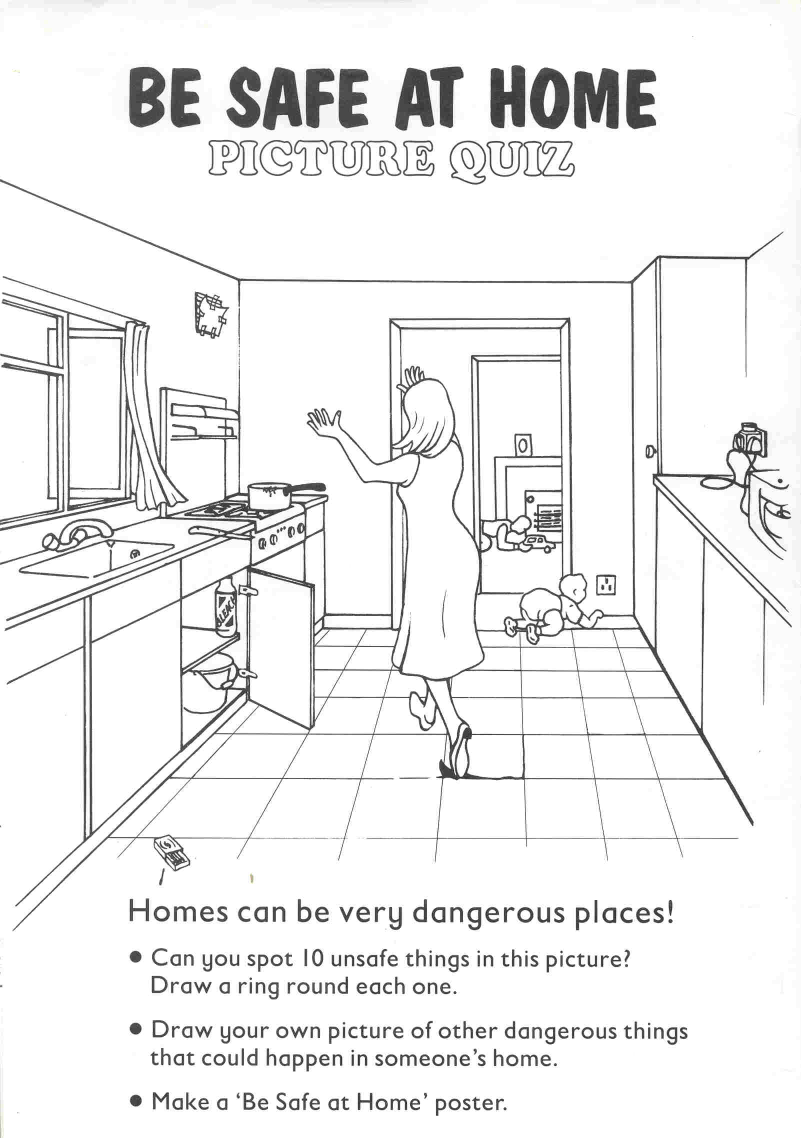 At Home Safety Worksheets