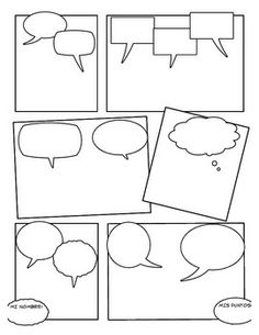 Blank Comic Strips for Students