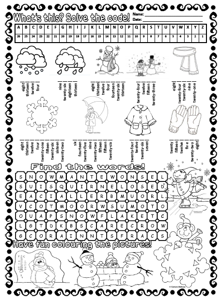 Color Code Worksheets For Kindergarten