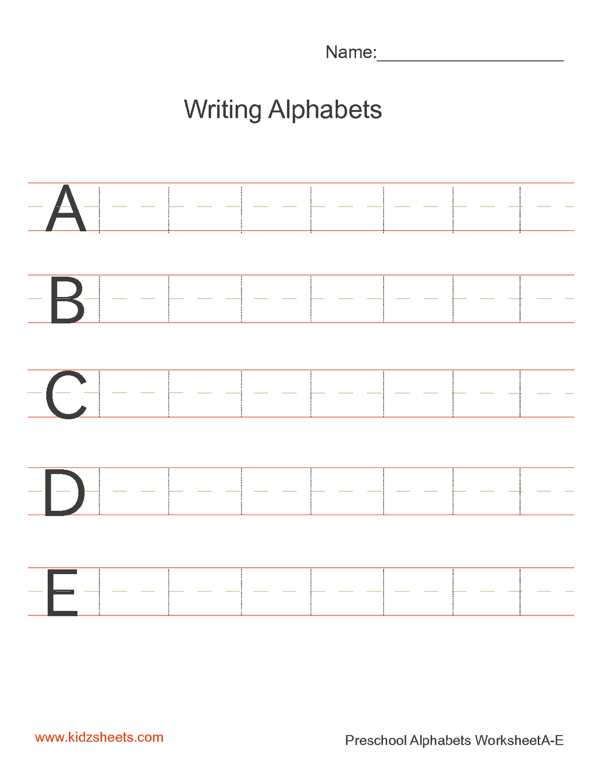  Printable Preschool Writing Numbers Worksheets