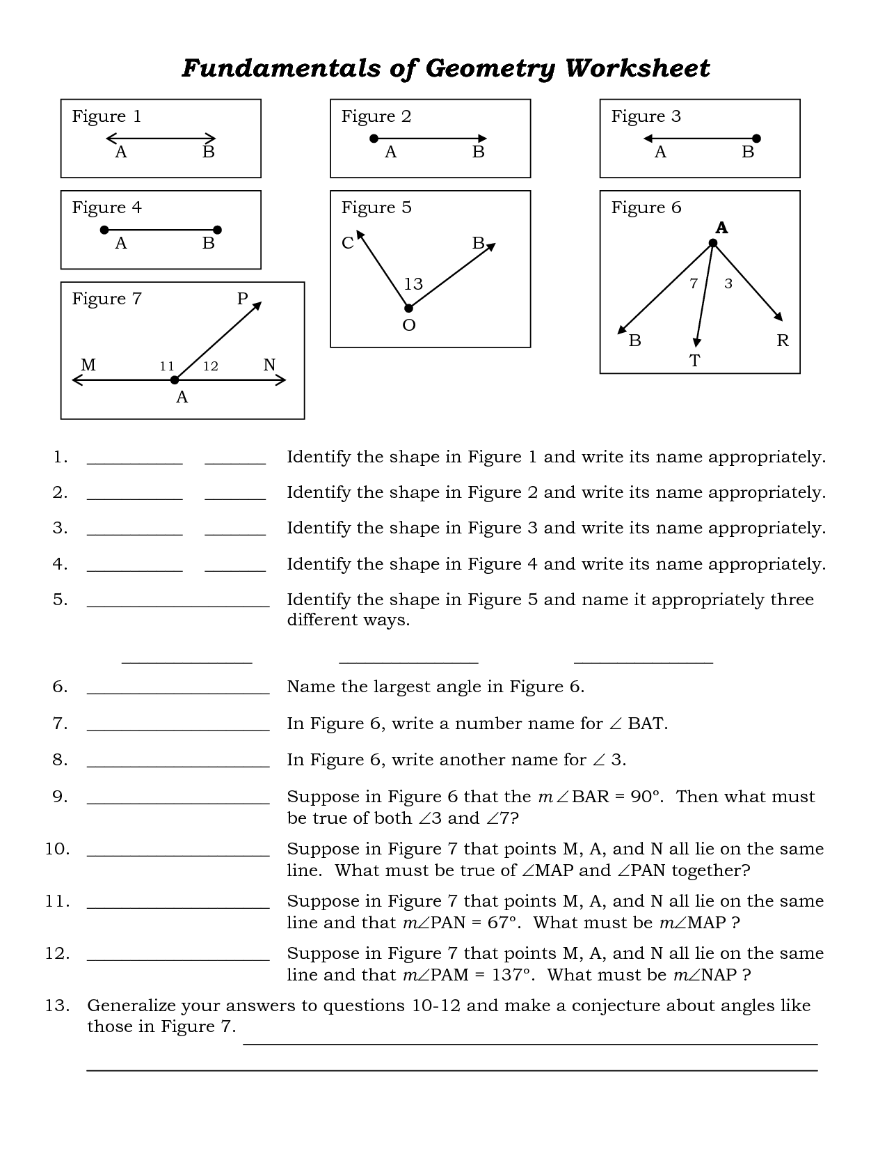 Free Printable Math Worksheets High School